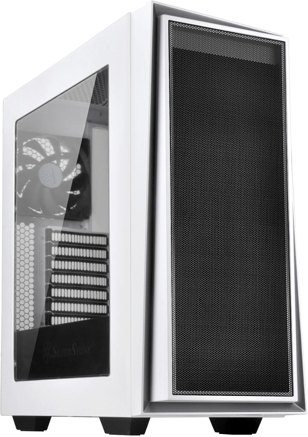 Black and Red ATX Tower Computer Case with Three 120mm Red LED Intake Fans and Side Panel Window R6279