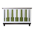Green/White Vertical Crib Liners N7186
