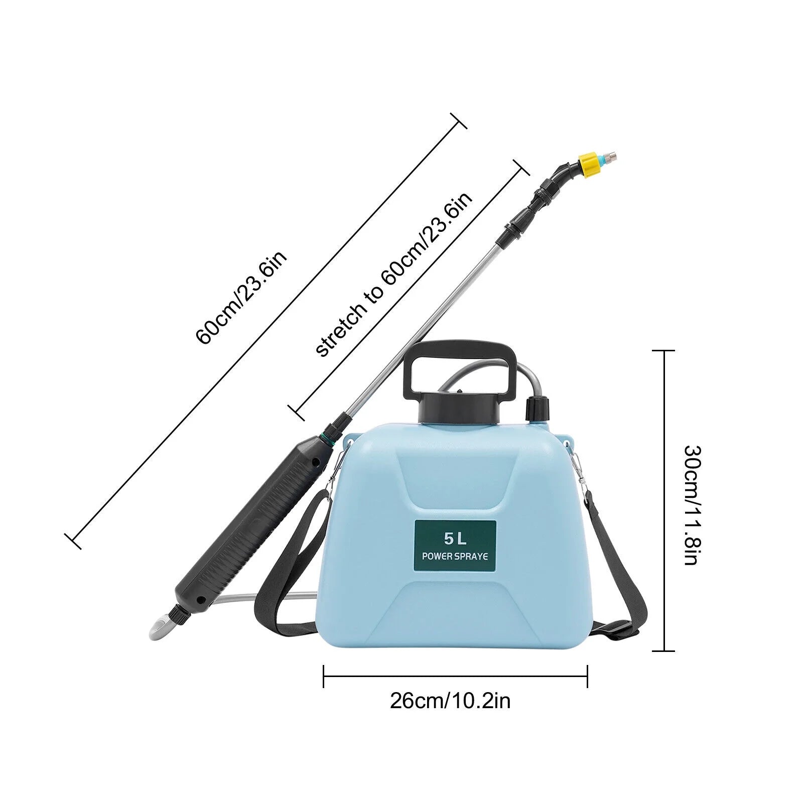 5L Electric Plant Mister Spray Bottle with Adjustable Shoulder Strap R706