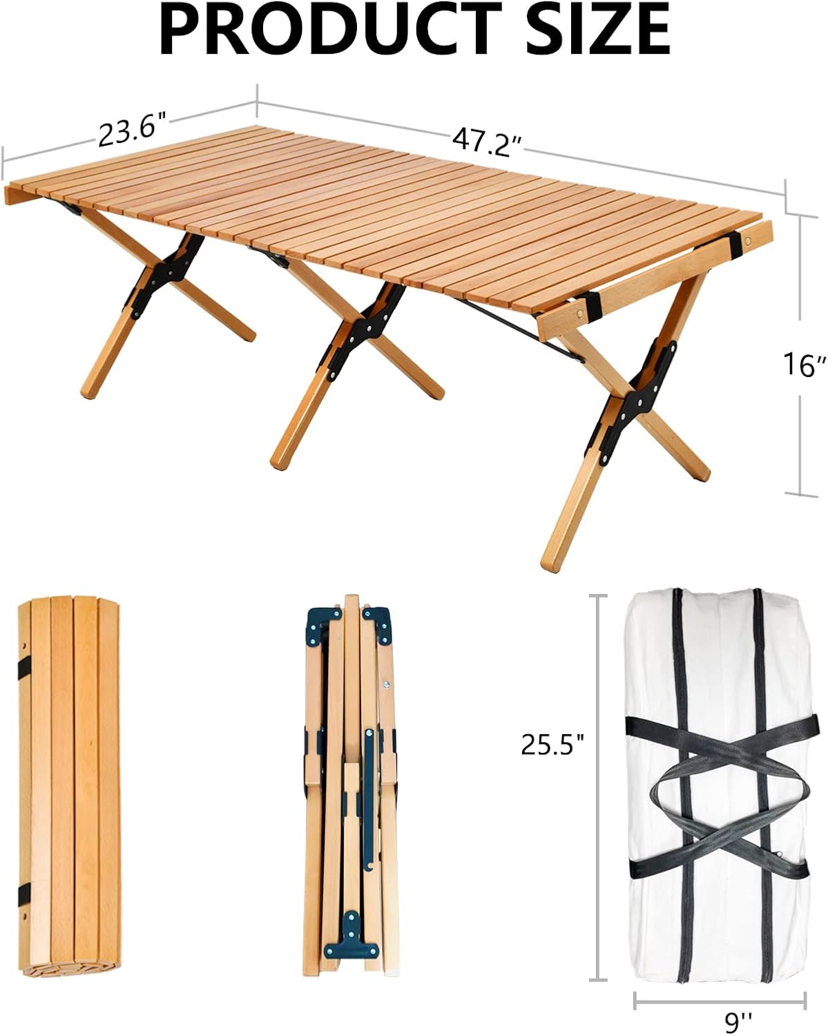 Low Folding Picnic Table with Carry Bag C88594
