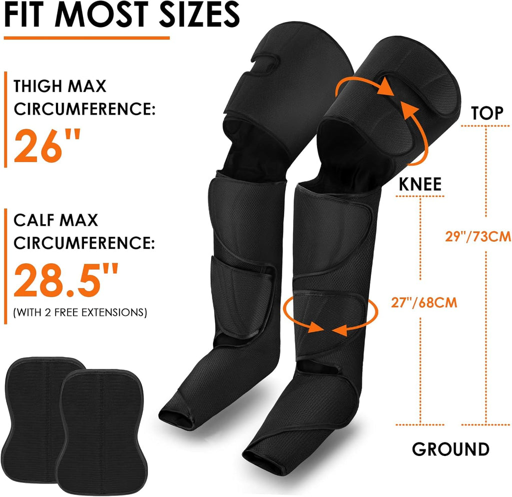 Leg Massager with Heat, Air Compression Whole Leg Massager T801