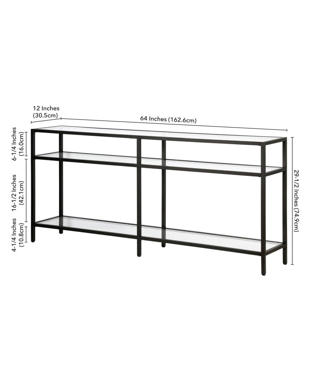 Blackened Bronze Console Table Y911406