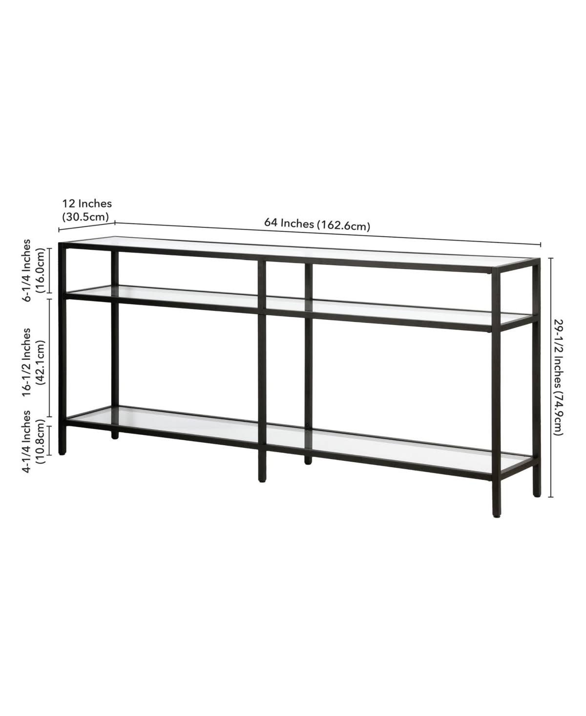 Blackened Bronze Console Table Y911406