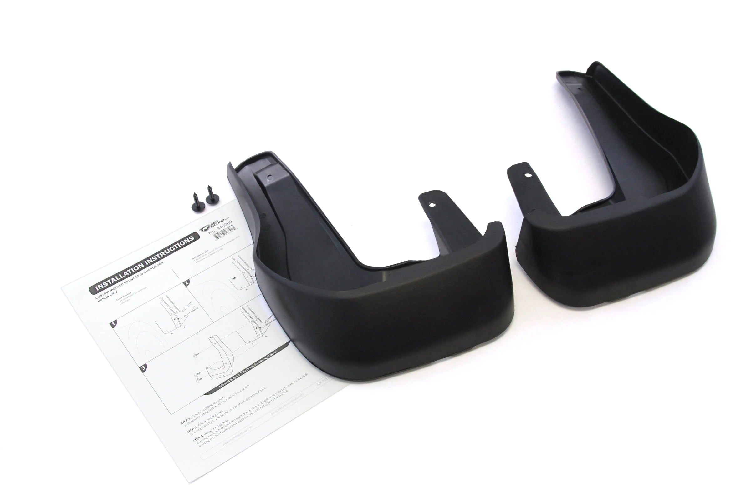 Mud Flaps Splash Guards Front Molded 2pc Pair Set E8591