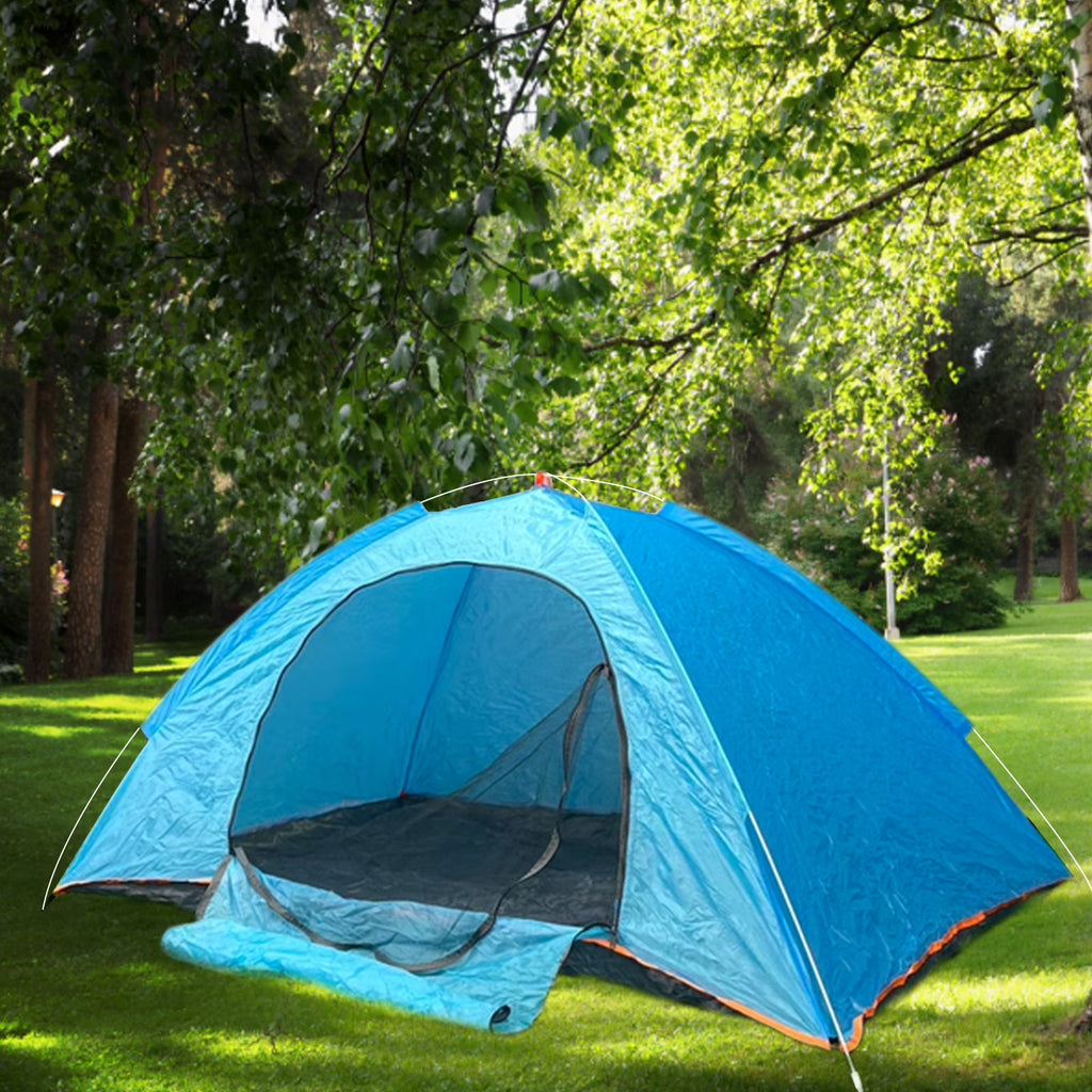 2 Person Instant Pop Up Camping Tent, 78 inch Blue D737610