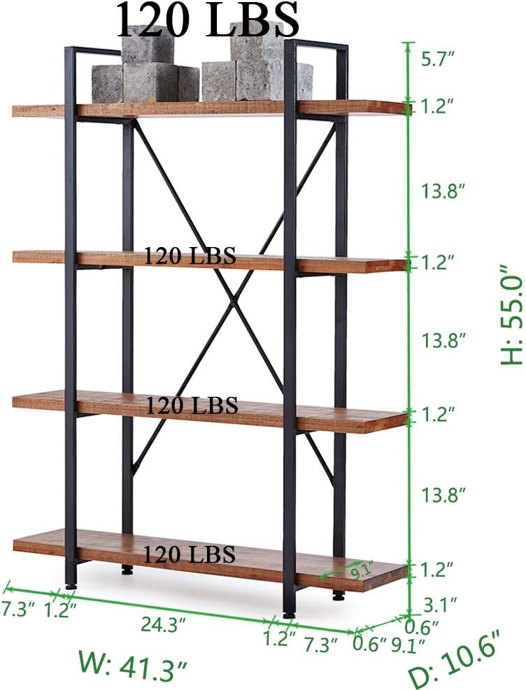 Solid Wood 3 Tier Bookshelf O808