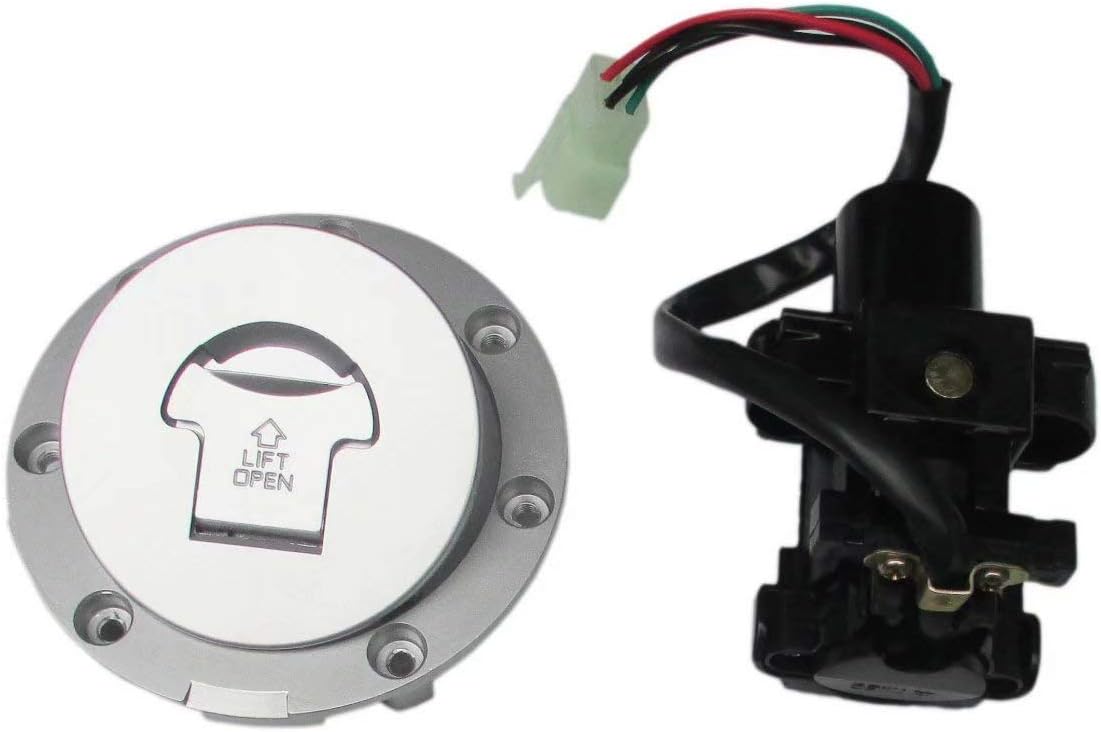 Ignition Switch Fuel Gas Cap Seat Lock Key Set for Honda NT650 Pack of 2 I116