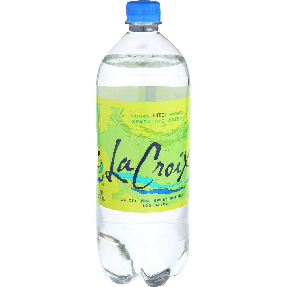 LaCroix Natural Lime Sparkling Water, 1 Liter, 15 per Case R814317