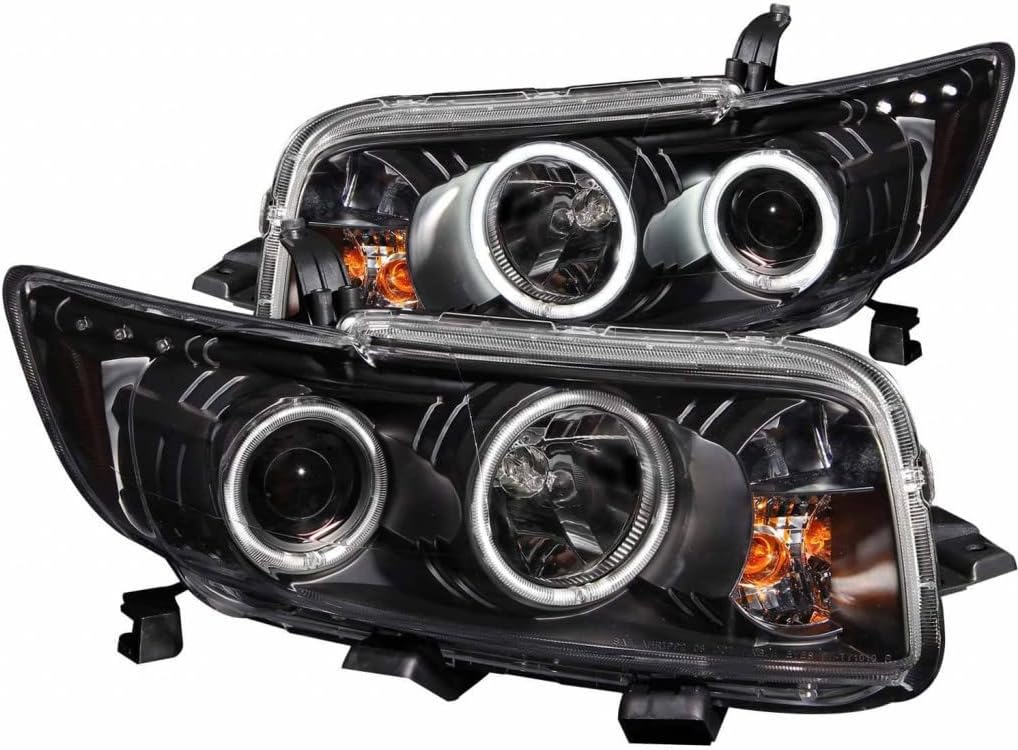 Projector Headlights with Halo Black Q966
