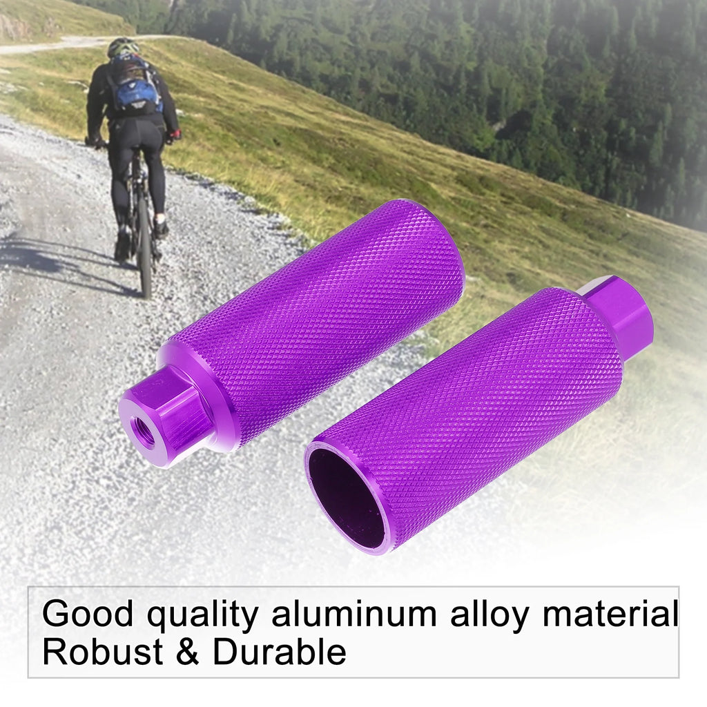 Black Purple Aluminum Alloy Bicycle Footrest Pegs F3018