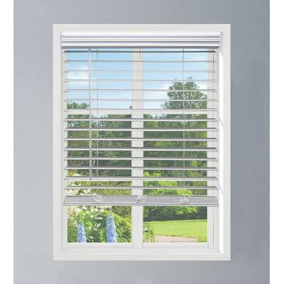 Cordless Faux Wood Blinds, 71W x 60L J876