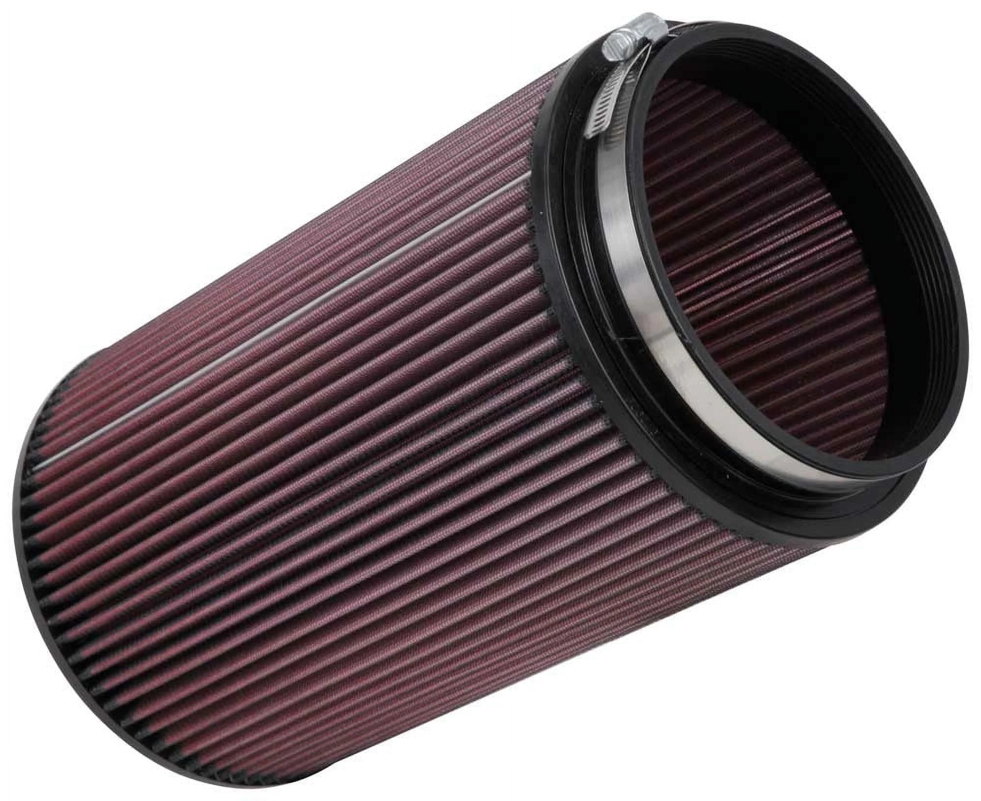 Universal Clamp-On Air Filter, 6 In Flange Diameter, 12 In Height, Round U4198