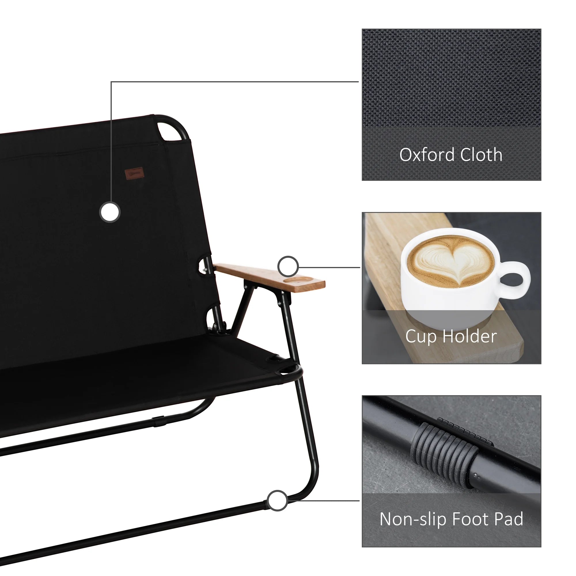 Black Camping Chair X325