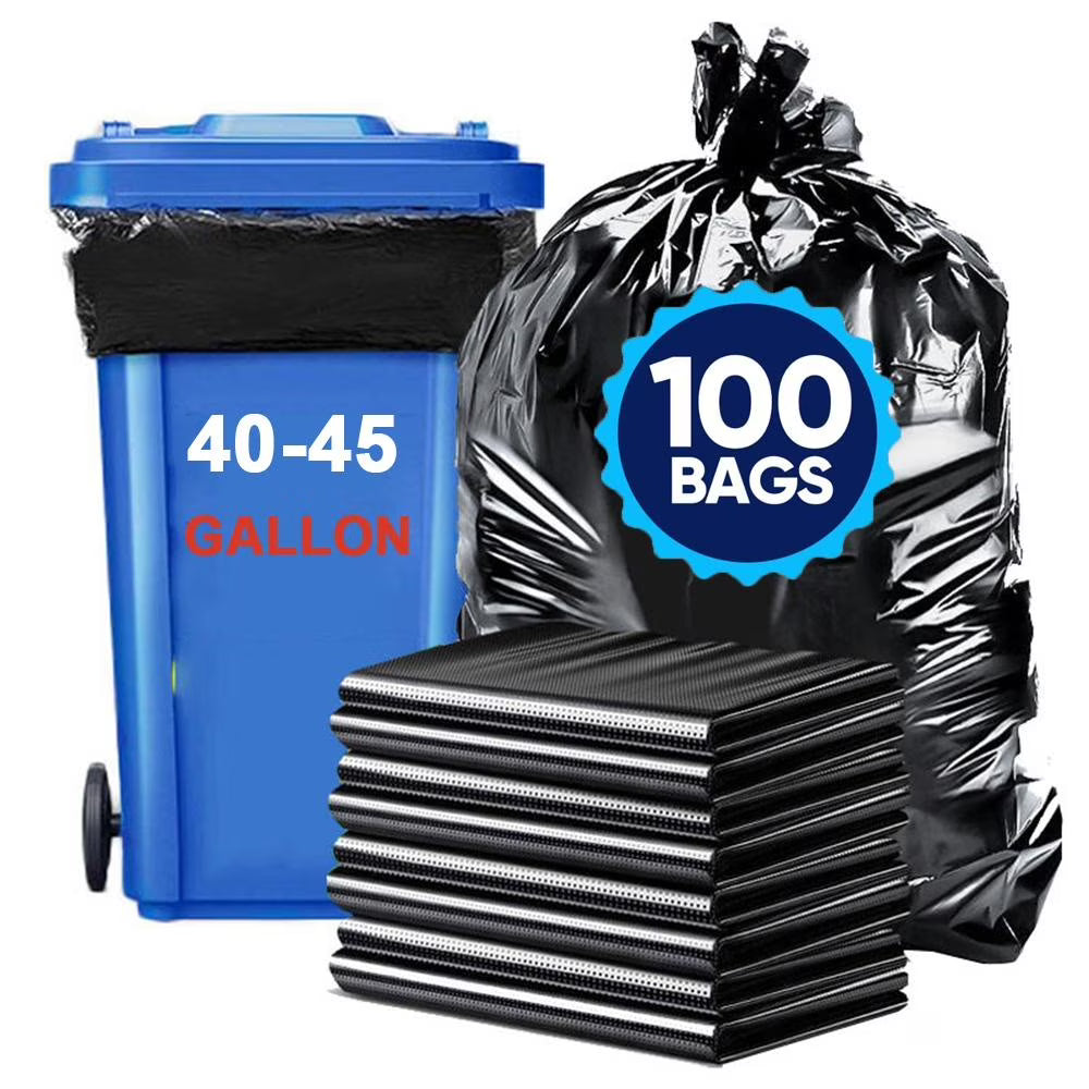 Large Black Construction Garbage Bags W740