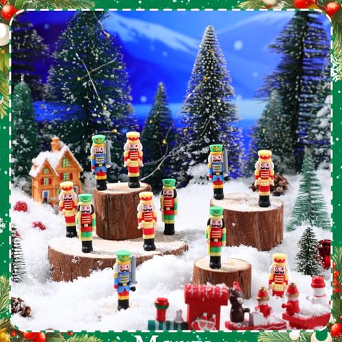 60 Pcs Mini Christmas Nutcrackers Figures T1809
