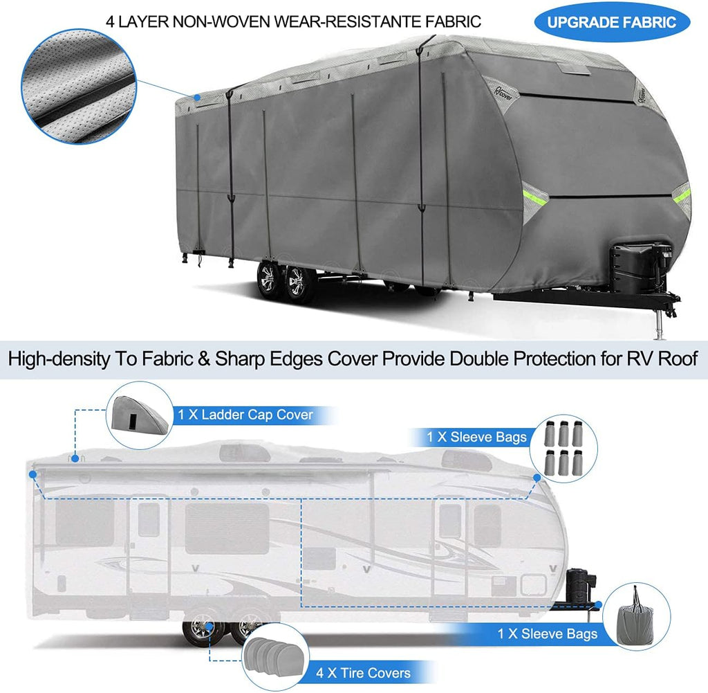 18-20 Non-Woven Fabric Waterproof RV Cover U2327