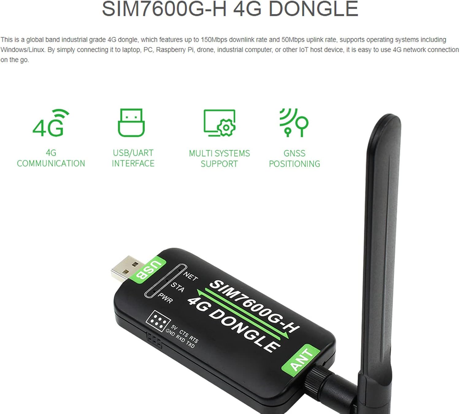 4G LTE USB WiFi Modem with SIM Card Slot, Pack of 2 T103