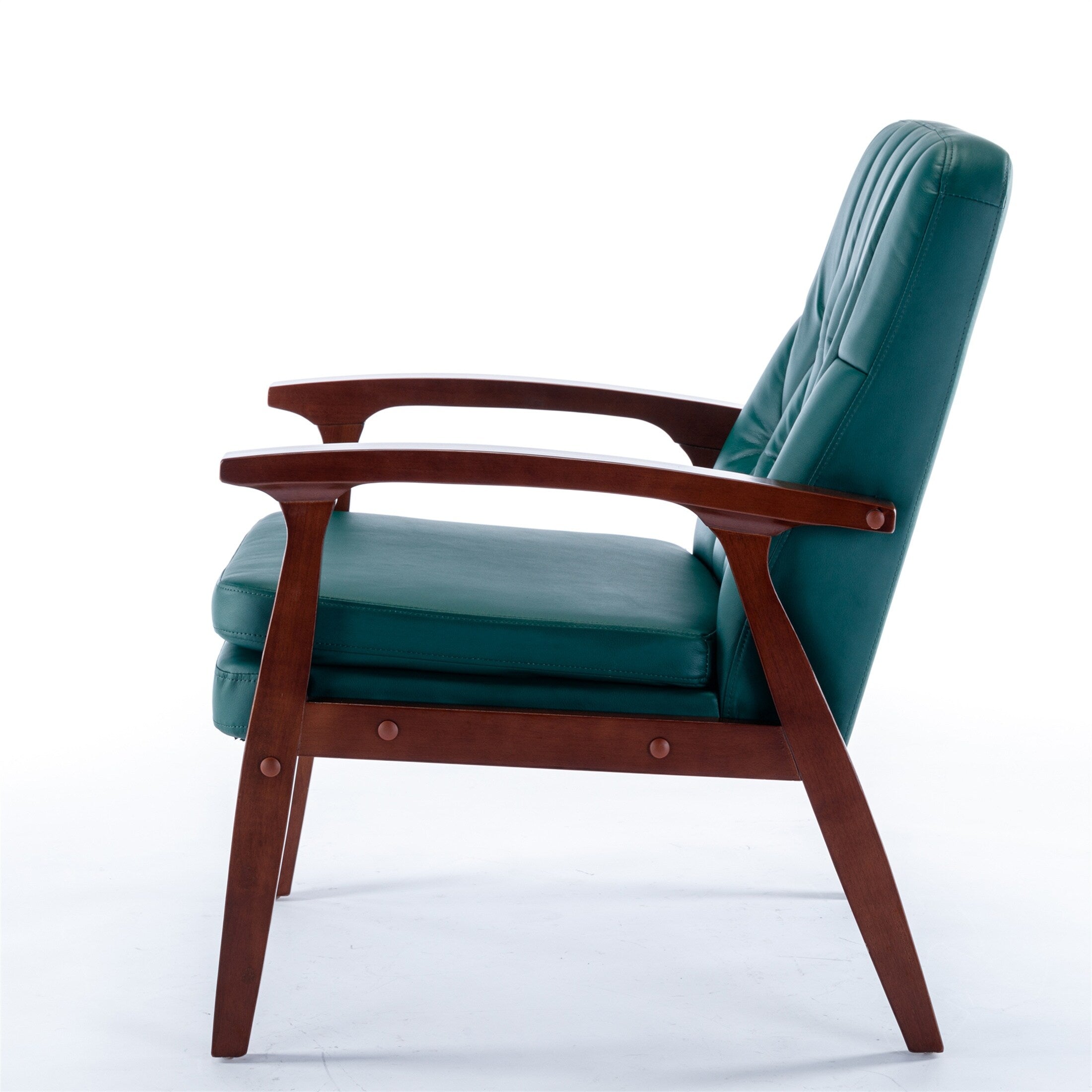 Green Fabric Single Armchair Sofa N367