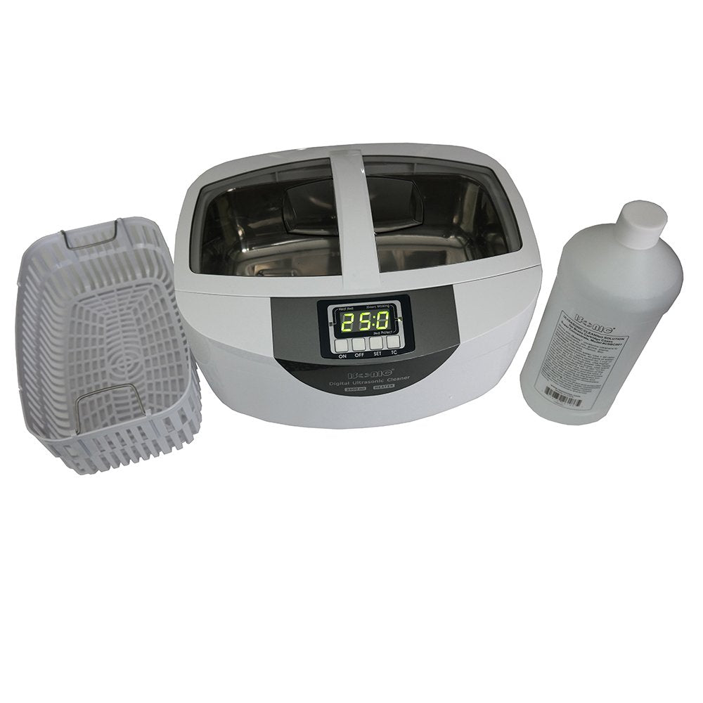 Commercial Ultrasonic Cleaner, 2.5L, White, Plastic Tray, 110V K1330