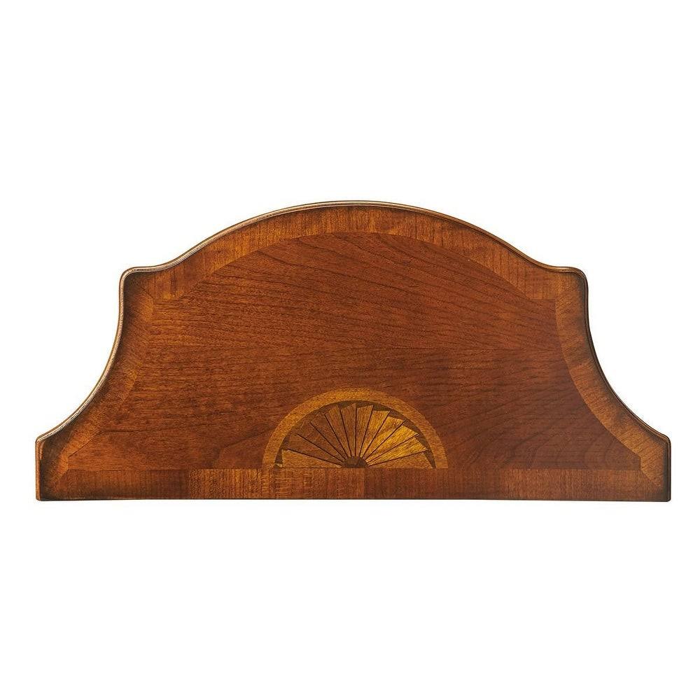 Medium Brown Demilune Console Table L286
