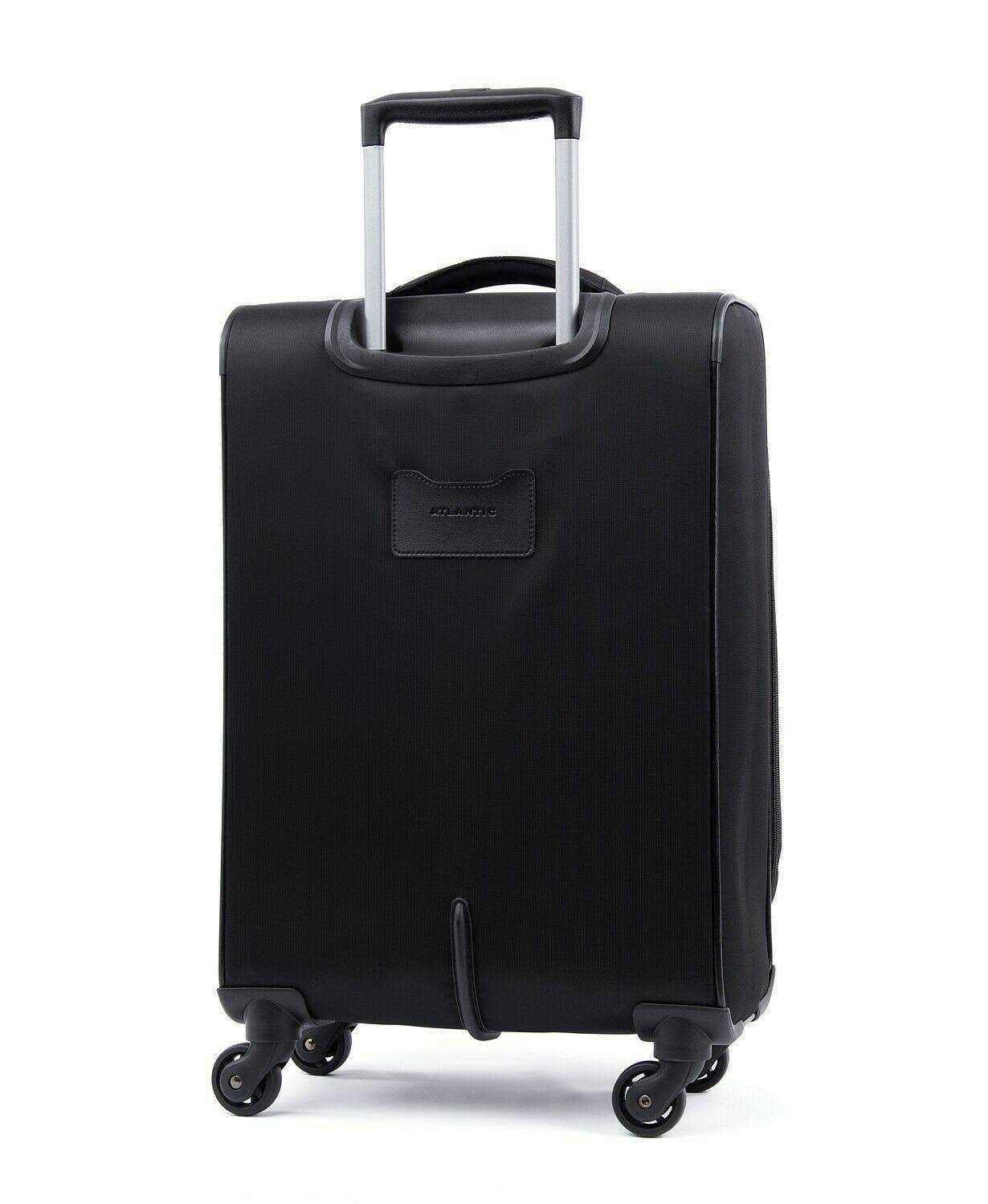 Black Expandable Spinner Suitcase V6018