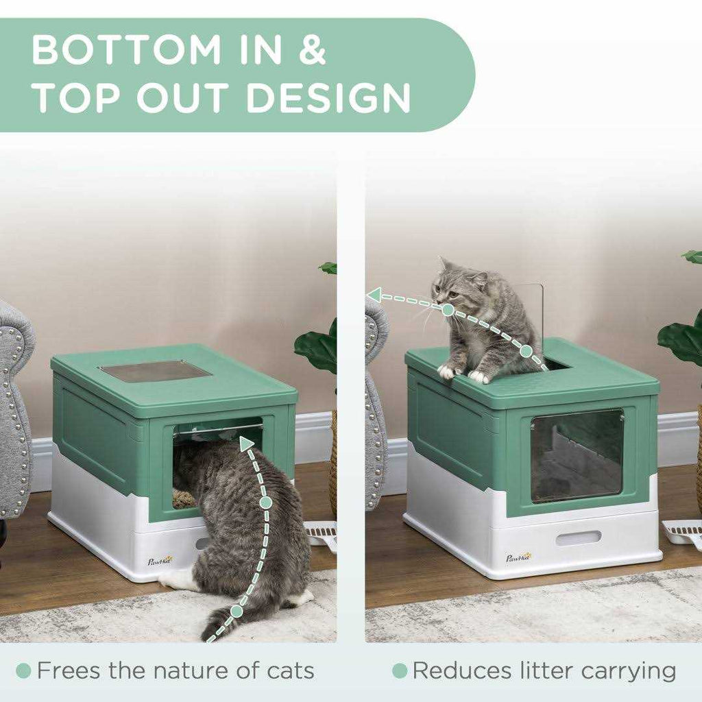 Fully Enclosed Cat Litter Box with Front Entry P24134
