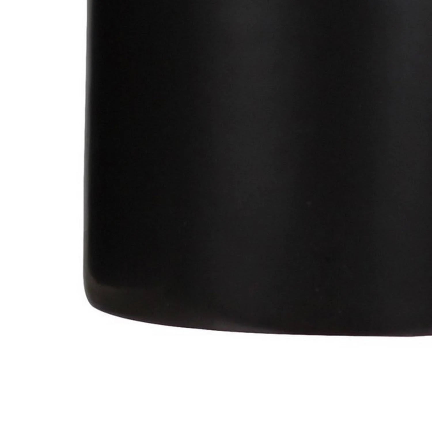 Dual Tone Round Ceramic Canister with Wooden Lid, Set of 2 U183