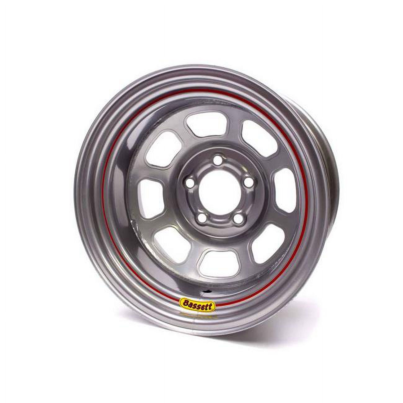 15 x 8 in. to 5 x 5 in. Spun Wheel, 2 in. Back Spacing, Silver S5259