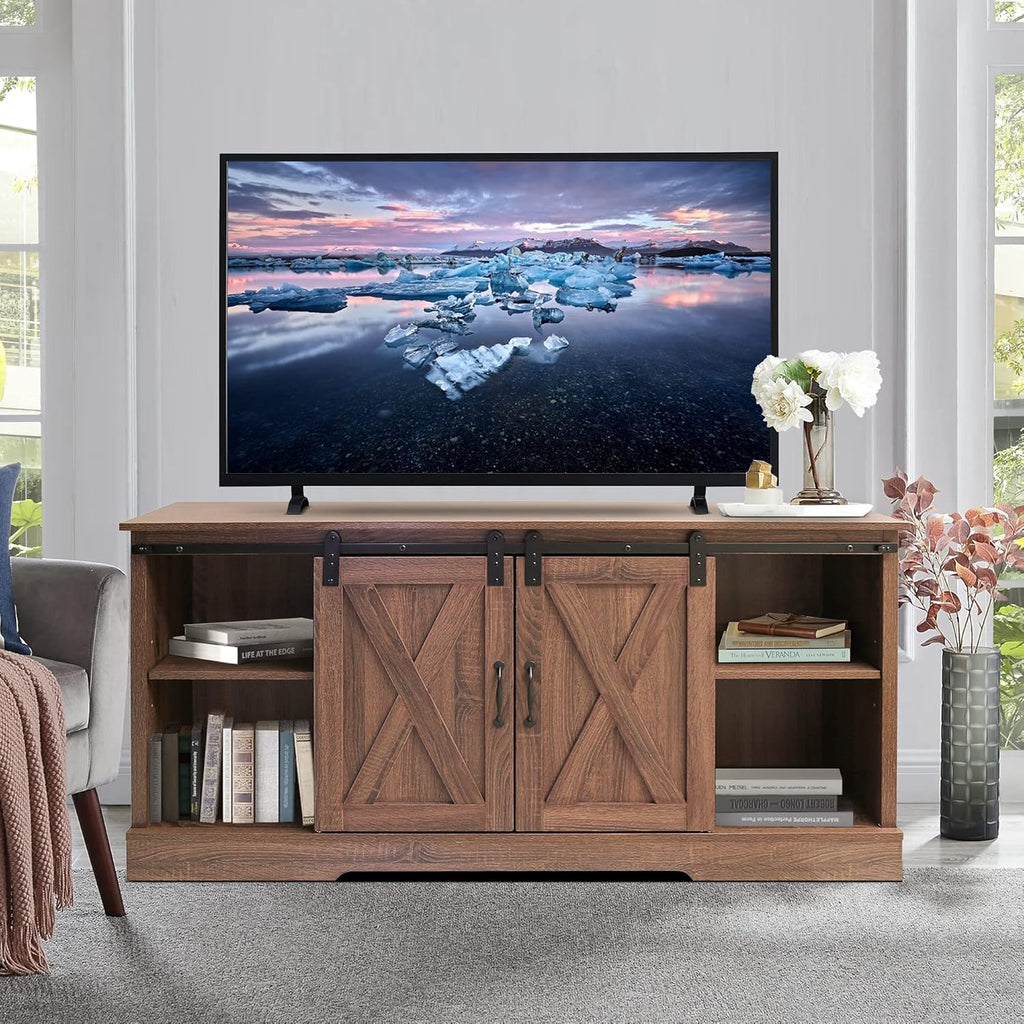 White High Gloss TV Stand with LED Lights and Storage Drawers A2873