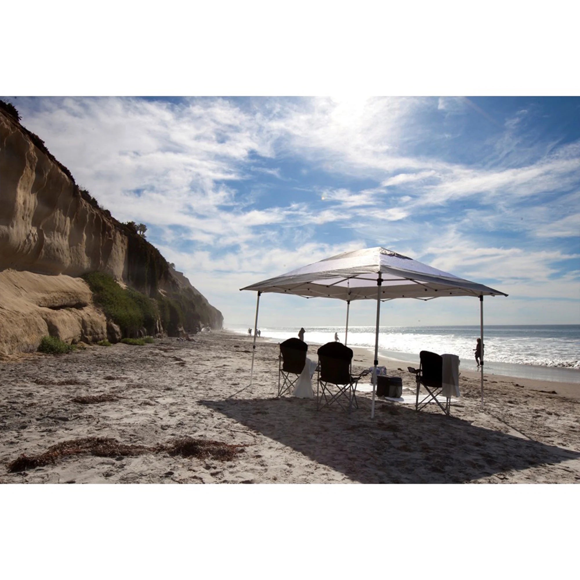 14x10Ft Instant Shade Canopy with Leg Weight Plates, Set of 4 G146