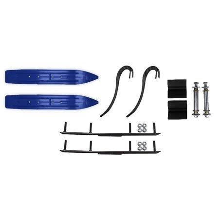 7 1/4 inch Snowmobile Skis with 4 inch Round Bars Kit T788