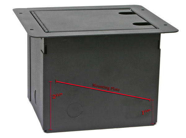 Recessed Floor Box with 8 XLR and 2 Speakons I87677