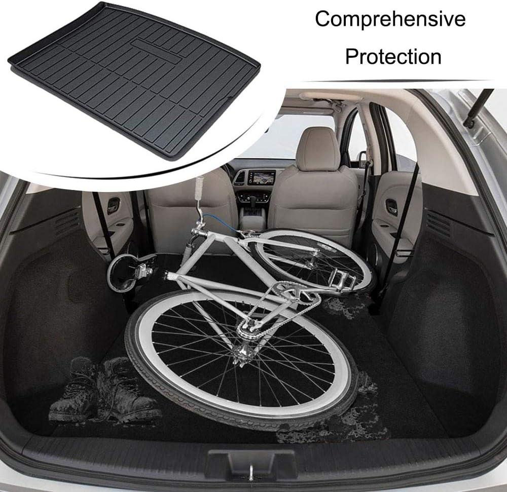 Black Cargo Liner Trunk Mat Floor Mat Tray H4809