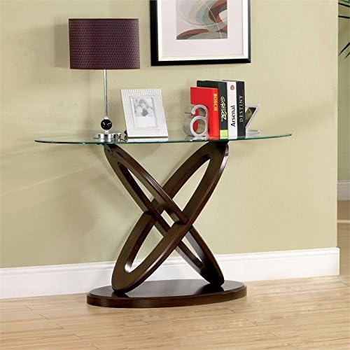 Dark Walnut Wood Console Table W2279
