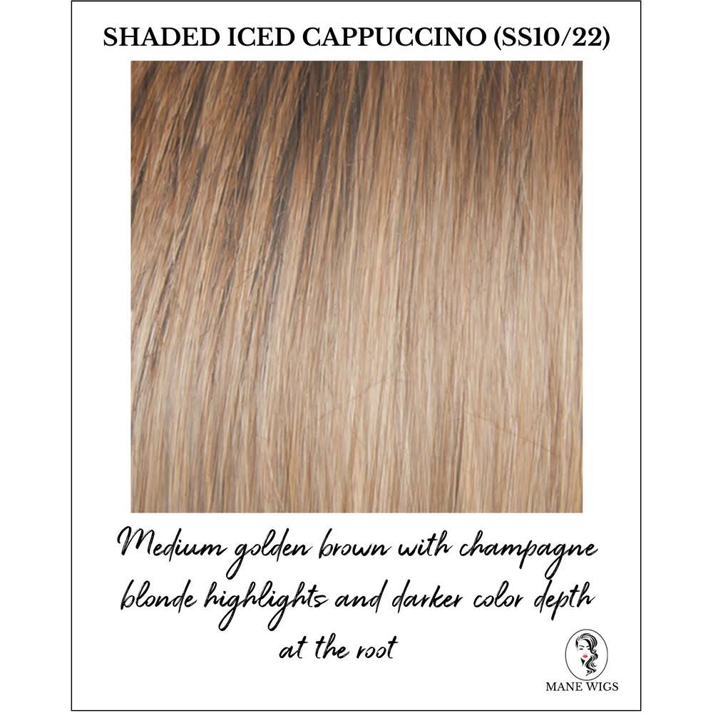 Large Basic Cap Wig Shaded Iced Cappuccino U511