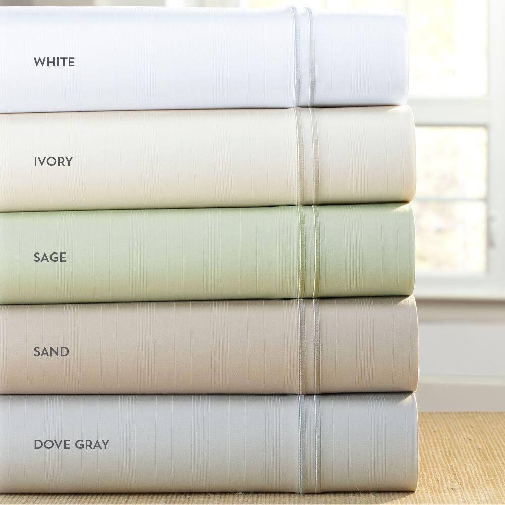 Queen White Bamboo Sheets J7455