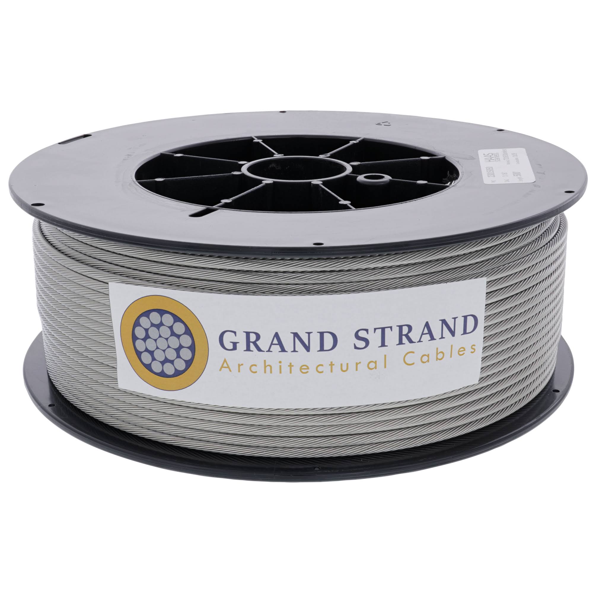 3/16x22 x 200&, 1x19, Grade 316 Stainless Steel Cable Reel F53437