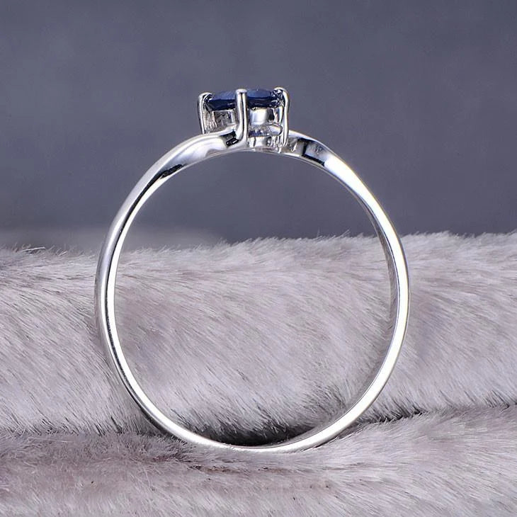 1.25 Carat Oval Moissanite Engagement Ring on 10k White Gold R520294