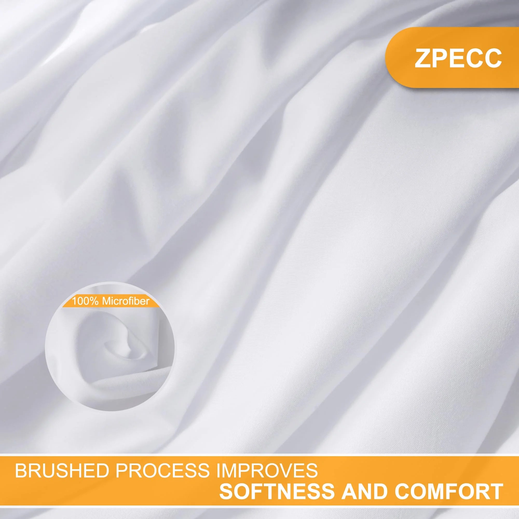 8 Pack Twin White Flat Sheets with Color Hems S27668