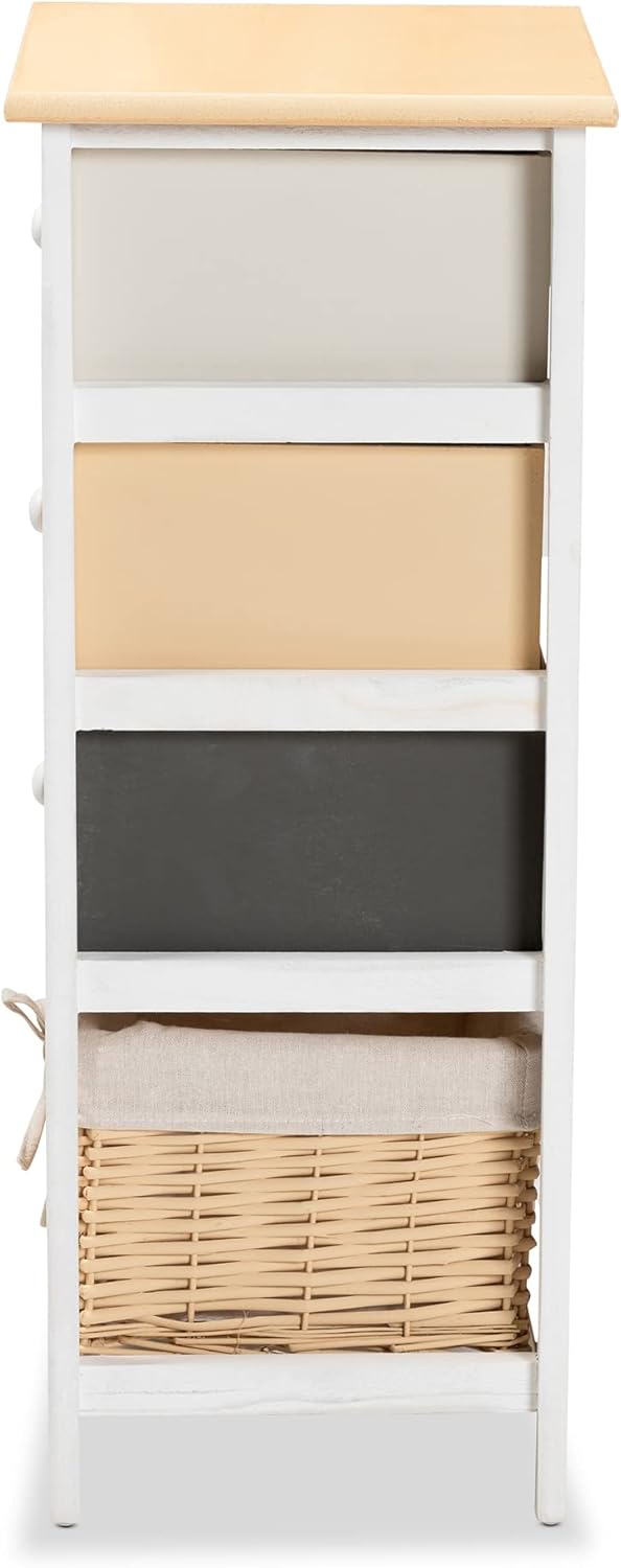 White/Multi-Colored Multipurpose Shelving and Cabinets A891657