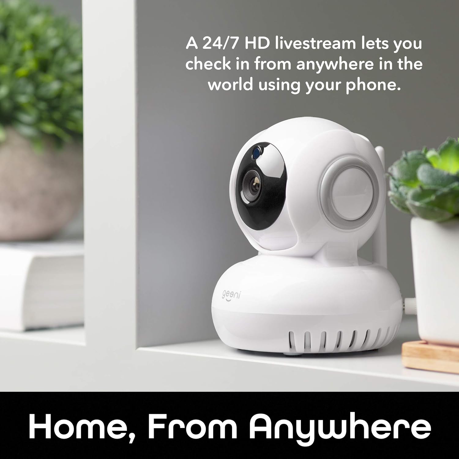 White 720p Wireless Indoor Surveillance Camera, Pack of 2 J35511