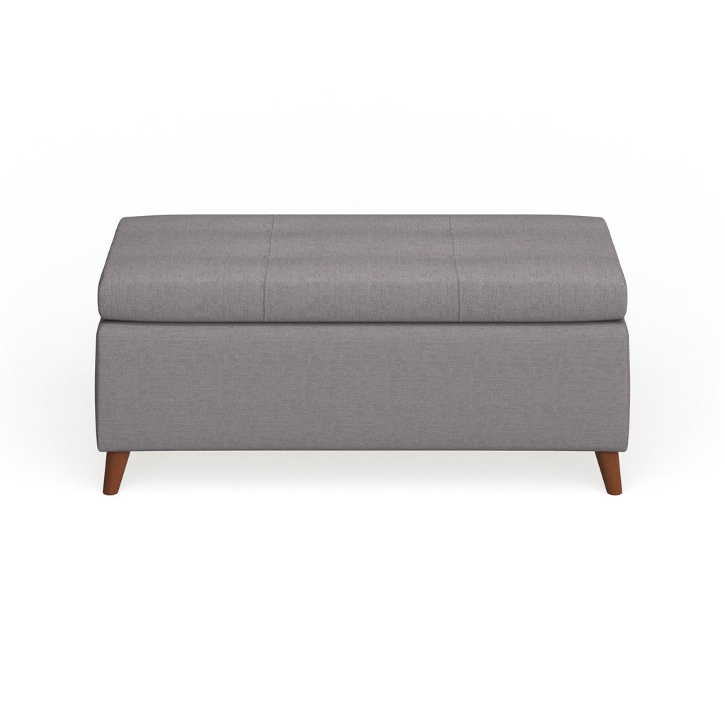 Light Blue Storage Ottoman Bench K6968