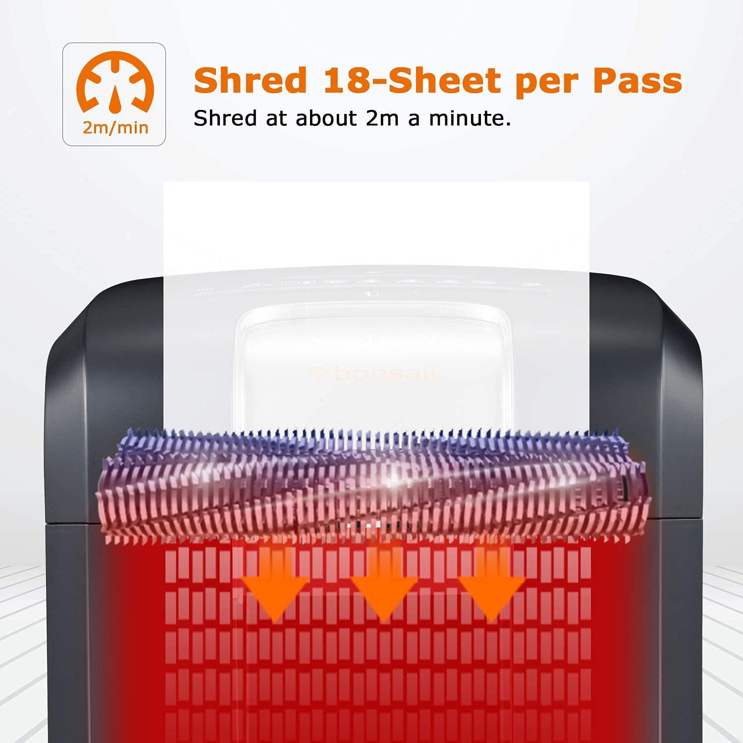 18 Sheet Cross-Cut Paper Shredder with Jam Proof System, Black Q305