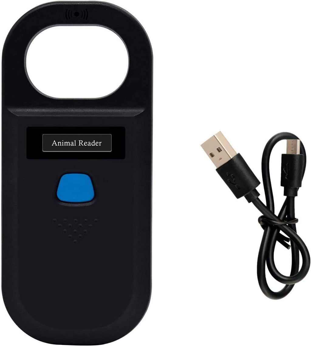Handheld Pet Microchip Scanner RFID Reader, Black, Pack of 2 R9901