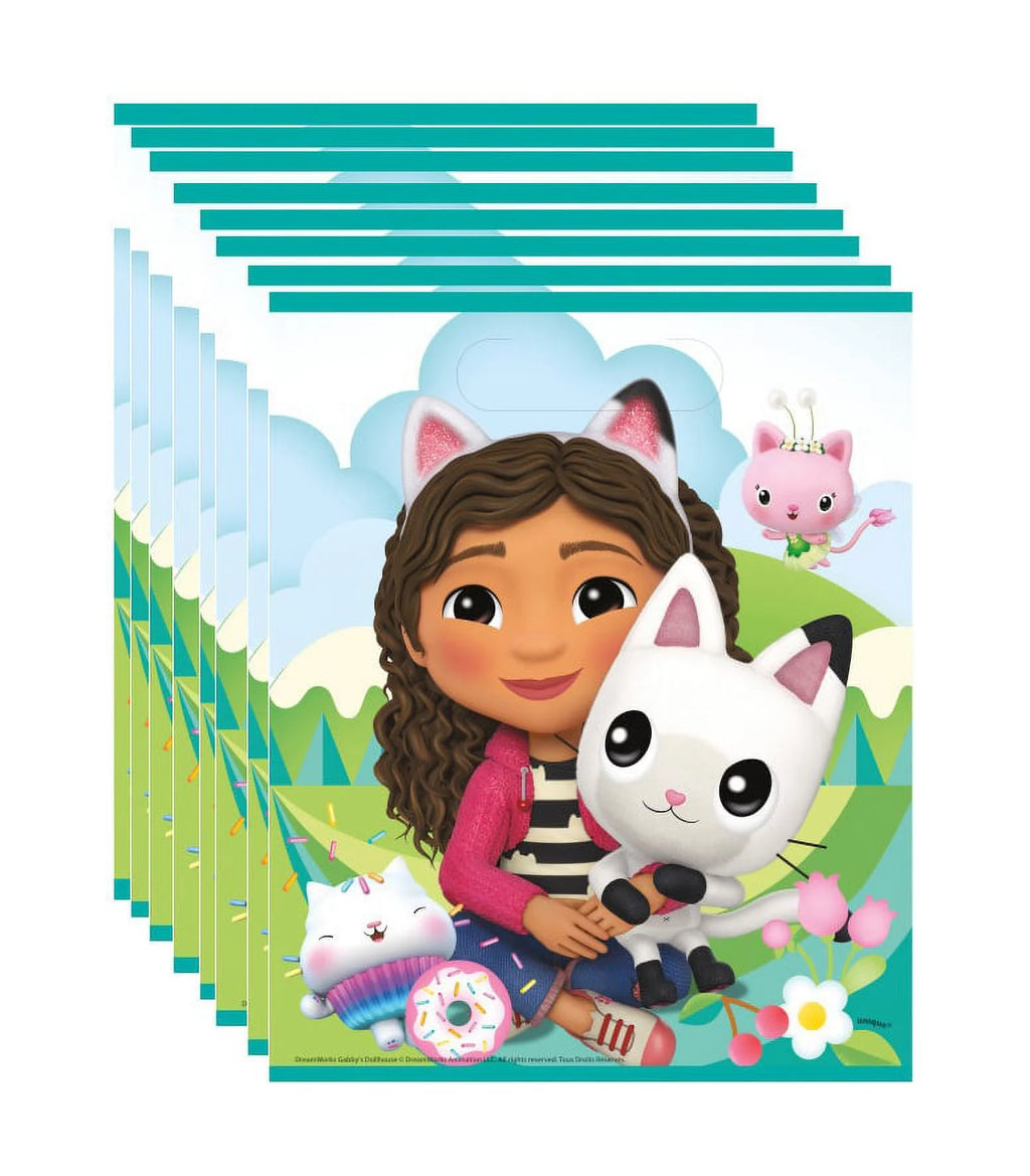 Birthday Party Supplies Favor Bundle Pack with 8 Loot Bags and Sticker Sheets K9380