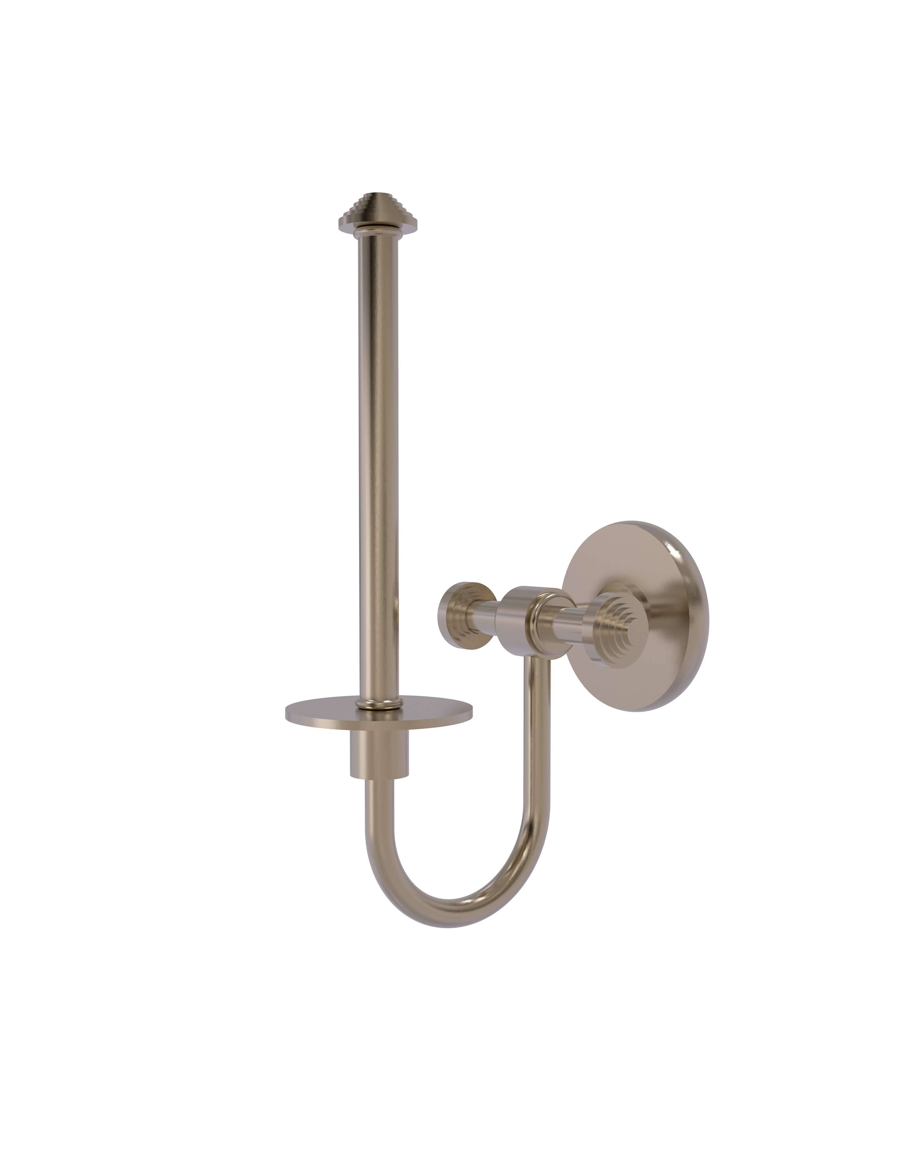 Antique Pewter Upright Toilet Tissue Holder I665175