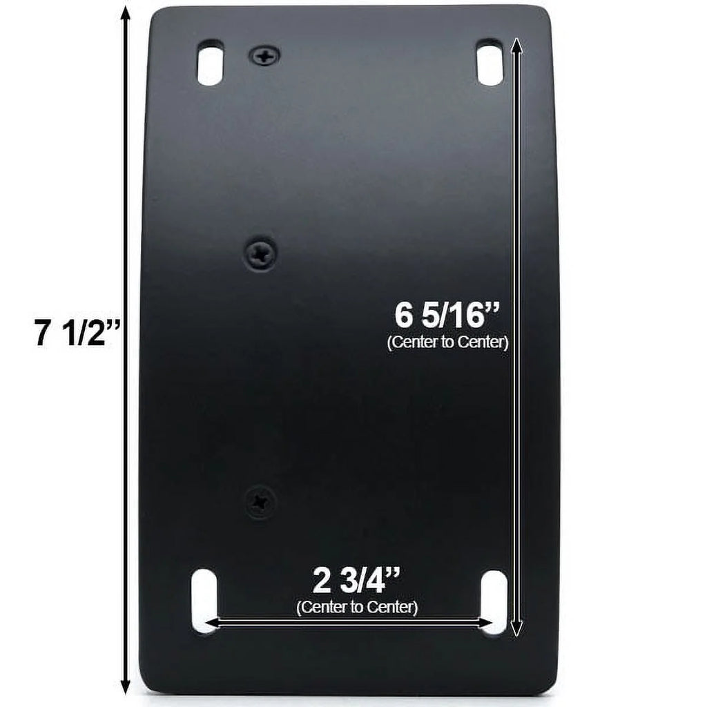 Black Vertical Axle Mount Motorcycle Plate Holder R4044