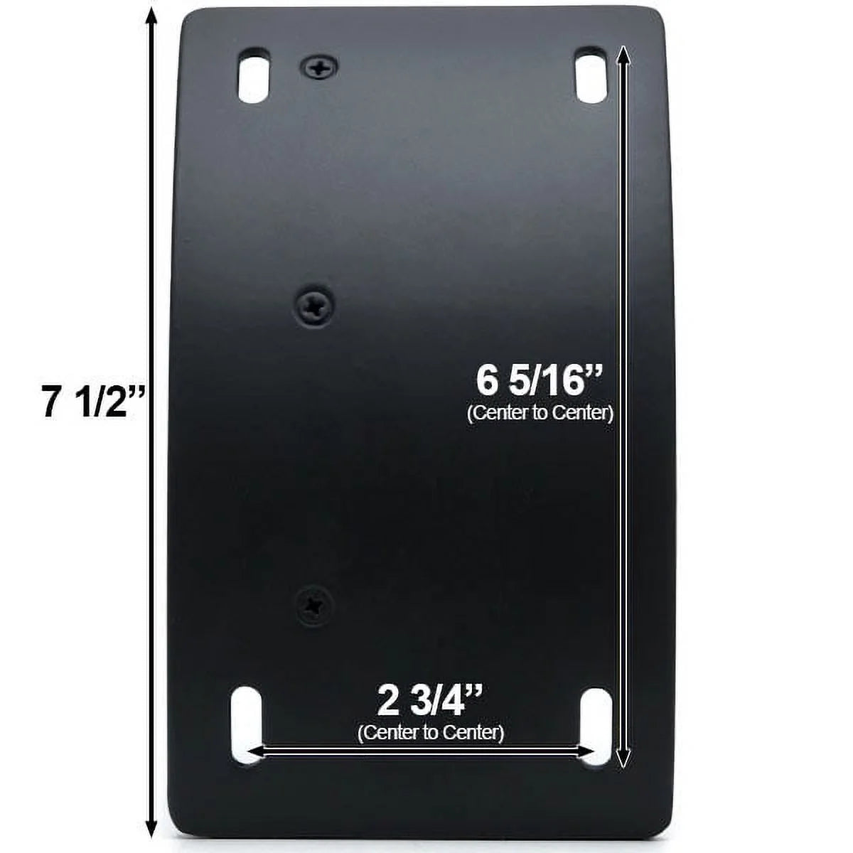 Black Vertical Axle Mount Motorcycle Plate Holder R4044