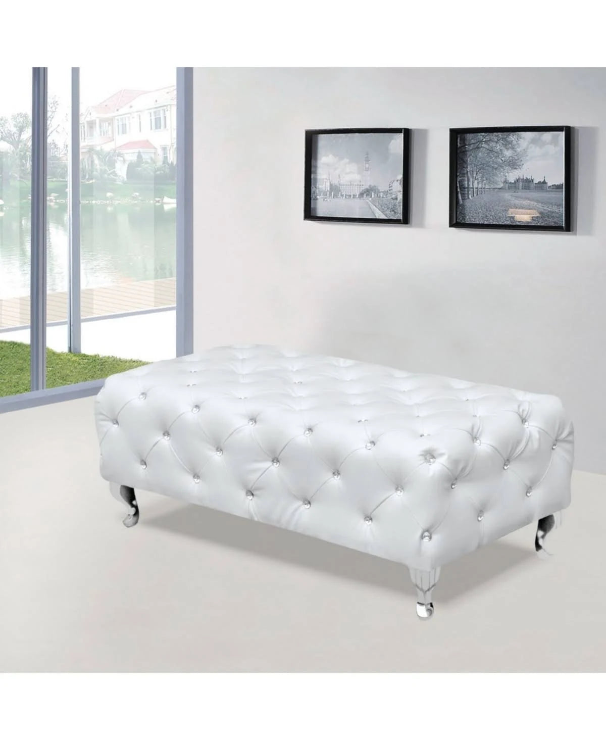 Tufted Bench - Black W370802