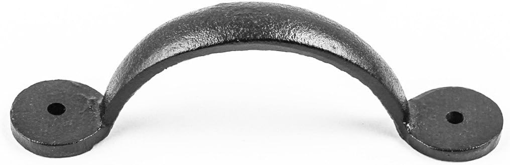 Black Wrought Iron Cabinet Drawer Handle Pack Of 12 S810423